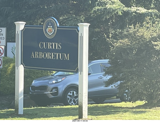 Curtis Arboretum sign