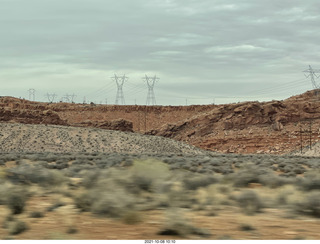 49 a18. drive to Marble Canyon - power lines