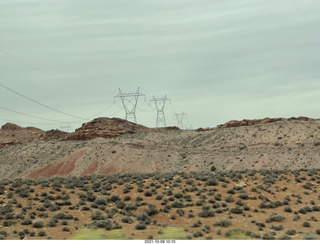 50 a18. drive to Marble Canyon - power lines