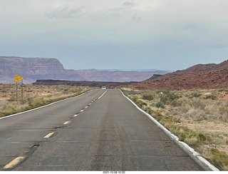 57 a18. drive to Marble Canyon - power lines