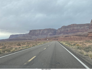 drive to Marble Canyon - power lines