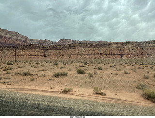 drive to Marble Canyon - power lines