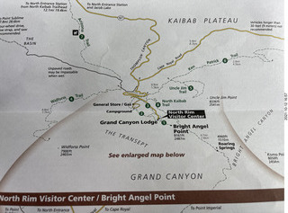 Grand Canyon North Rim - map