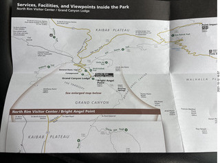 Grand Canyon North Rim - map