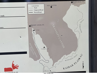 Grand Canyon North Rim - Widforss Trail map