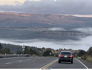 9 a18. drive to Bryce Canyon - fog