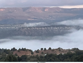 drive to Bryce Canyon - fog