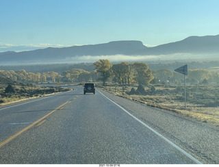 28 a18. drive to Bryce Canyon - fog