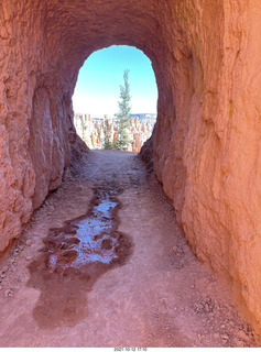 100 a18. Bryce Canyon - Peekaboo hike - tunnel