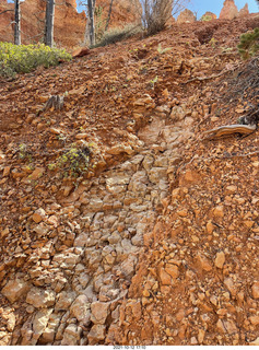 130 a18. Bryce Canyon - Peekaboo hike - small rocks