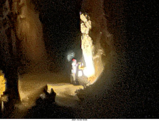 Bryce Canyon person at night