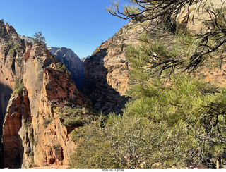 57 a18. Zion National Park - Scout Landing - Angels Landing hikers