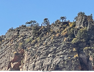 74 a18. Zion National Park - Scout Landing - Angels Landing hikers