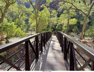 111 a18. Zion National Park - Scout Landing hike - bridge