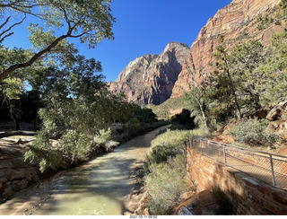 Zion National Park - Scout Landing hike - bridge view