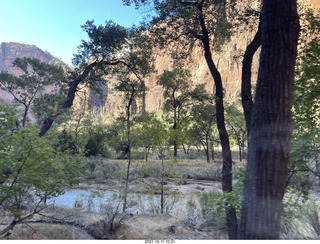 116 a18. Zion National Park - Scout Landing hike - bridge view