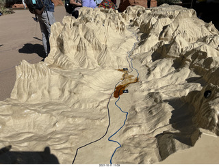 Zion National Park model (with coffee)