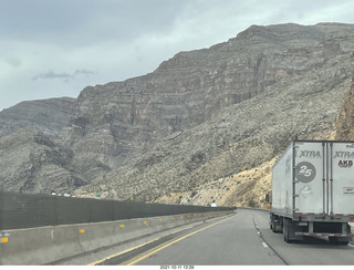 Arizona drive on I-15, Virgin River, amazing views