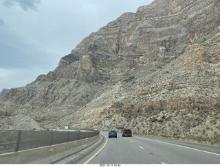 179 a18. Arizona drive on I-15, Virgin River, amazing views