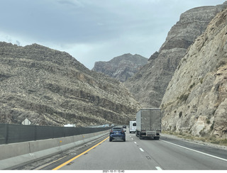 Arizona drive on I-15, Virgin River, amazing views