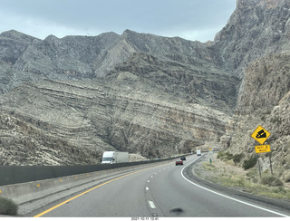 Arizona drive on I-15, Virgin River, amazing views