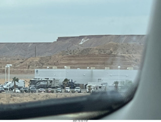 I-15 in arizona - V on the hillside