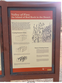 397 a18. Valley of Fire State Park - Nevada - White Domes sign map