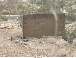 Valley of Fire State Park - Nevada - illegible sign