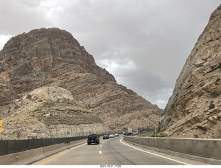 drive through Nevada - American flag