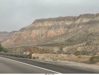 479 a18. Arizona I-15 Virgin River drive - amazing rocks and views