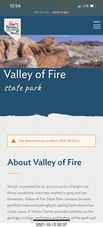 518 a18. Valley of Fire web page