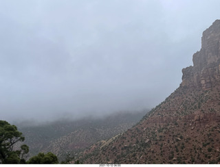 15 a18. Zion National Park in the rain and fog