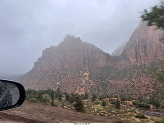 20 a18. Zion National Park in the rain and fog