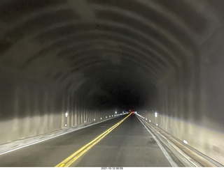 Zion National Park in the rain and fog - big tunnel