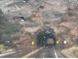 Zion National Park in the rain - small tunnel