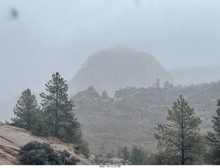 Zion National Park in the rain - small tunnel