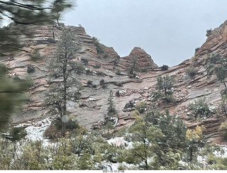 Zion National Park in the snow