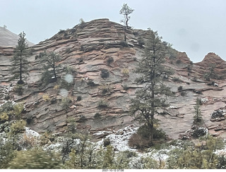 Zion National Park in the snow