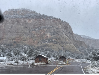 Zion National Park in the snow