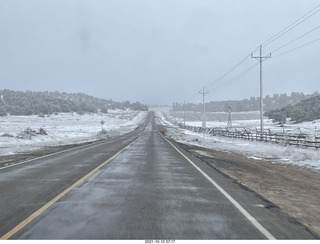 82 a18. drive to Mount Carmel Junction on Route 9 in the snow