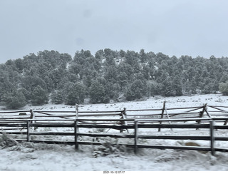 drive to Mount Carmel Junction on Route 9 in the snow