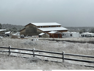 86 a18. drive to Mount Carmel Junction on Route 9 in the snow