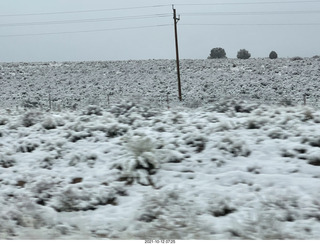 90 a18. drive to Mount Carmel Junction on Route 9 in the snow