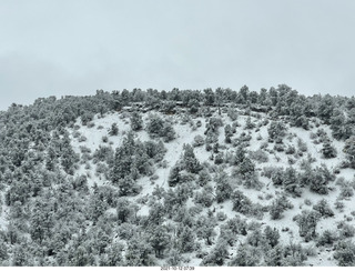 drive to Page in the snow