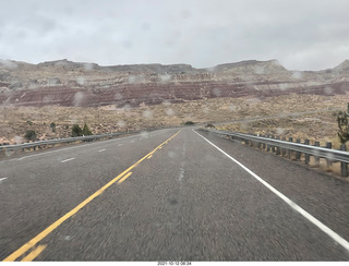 drive to Flagstaff in the snow on Route 89