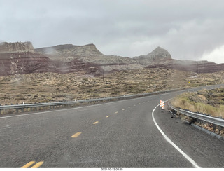 drive to Flagstaff in the snow on Route 89