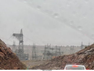 Glen Canyon Dam bridge in Page - power lines