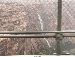 141 a18. Glen Canyon Dam bridge in Page - waterfall