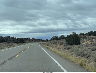 drive to Flagstaff in the snow on Route 89