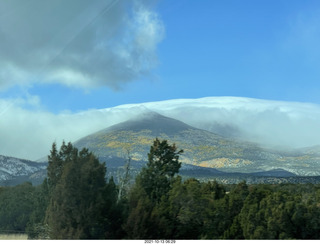 176 a18. drive on Route 89 to Flagstaff - clouds